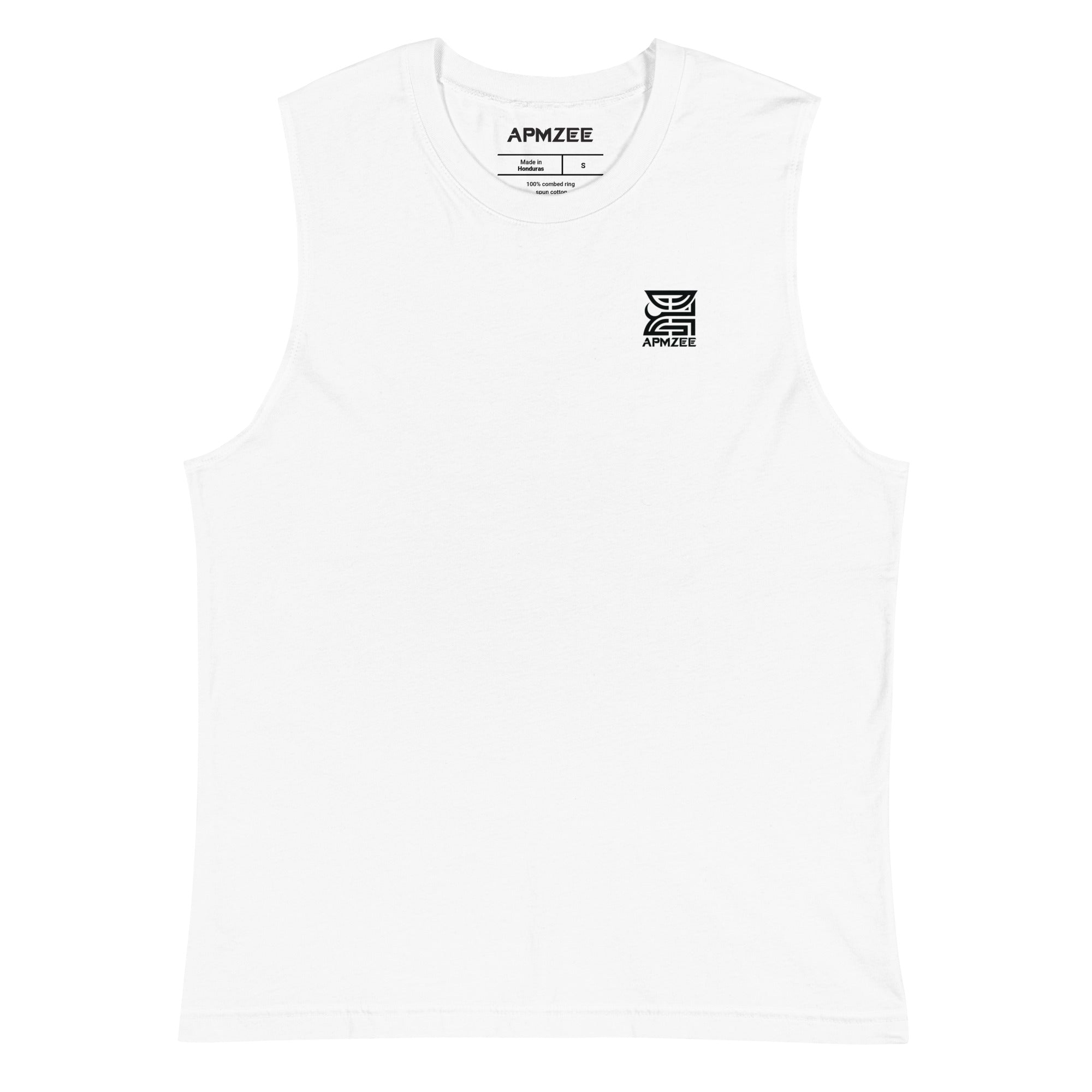 APMZEE White Muscle Tank