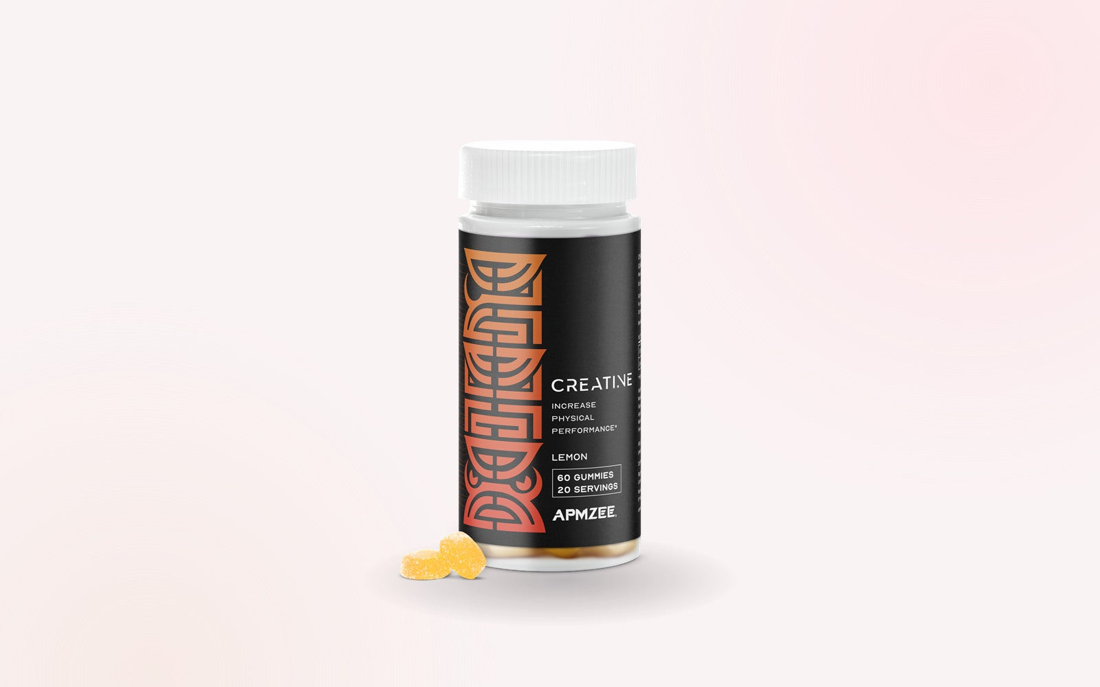APMZEE Creatine Gummies - third-party lab-tested creatine monohydrate (lemon)